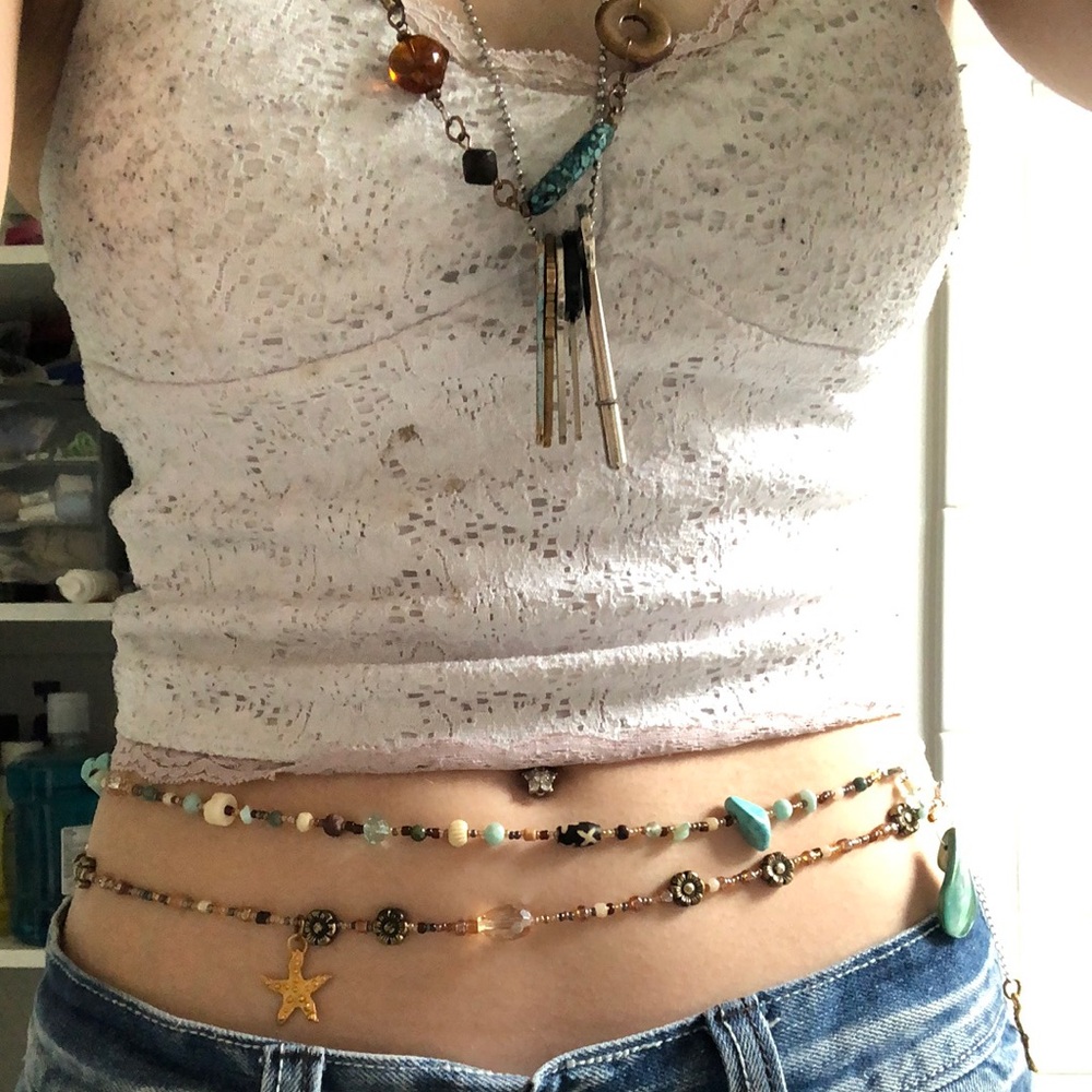 Hand-Made Waist Beads with Adjustable Size